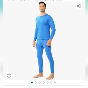 Thermal Underwear Set Long Johns Fleece Lined Base Pajamas Men's SMALL